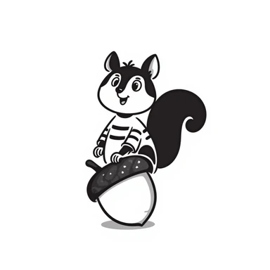 Squirrel sticker