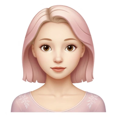 Cinematic Realistic Anna Shcherbakova figure skating Portrait, depicted with lifelike skin texture, subtle rosy undertones, and soft natural lighting that enhances the gentle contours of her face. sticker