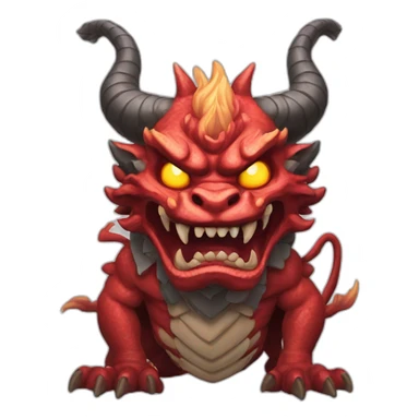 Oni dragón japonés  sticker
