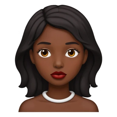 Black lips only sticker