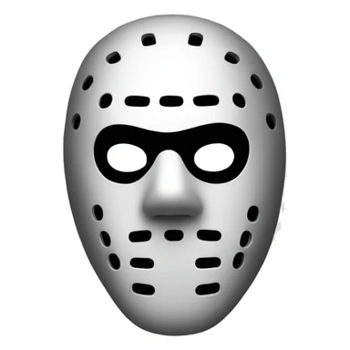 Black hockey mask，kanye west sticker