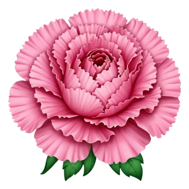 Pink carnation emolis sticker