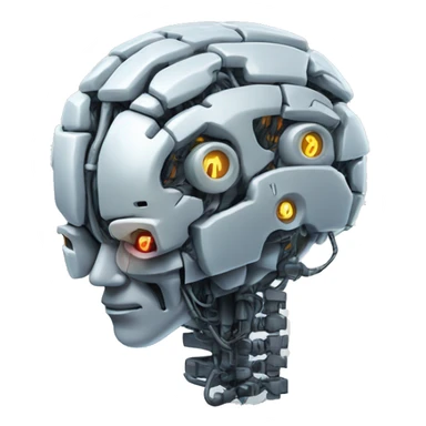 Robotic electric brain sticker