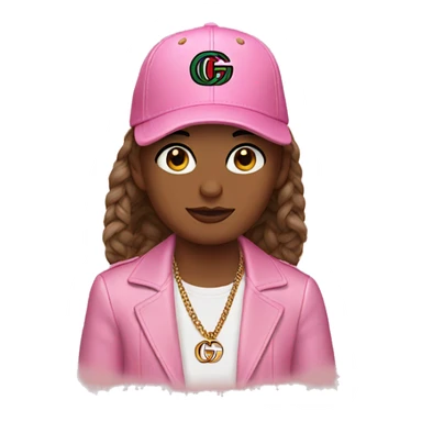 Single Pink gucci cap  sticker
