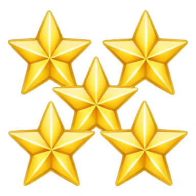 four stars in a vertical position sticker