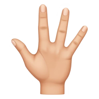 a pointer and thumb finger touching together sticker