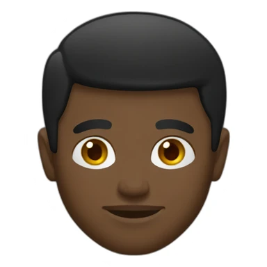 Mixed.black man , bold , black T-shirt sticker