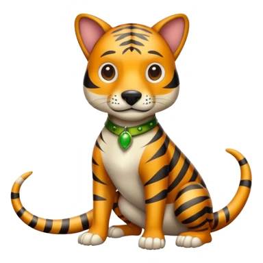 Tiger Dog Lizard  sticker