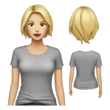 charlize theron wearing t-shirt sticker