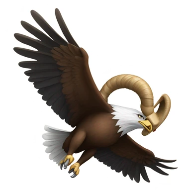Eagle carrying a ram sticker