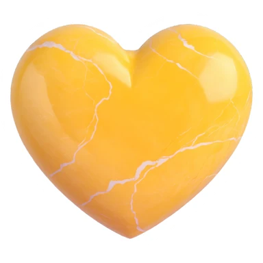 marble yellow heart sticker