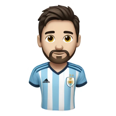 Create an emoji de messi sticker