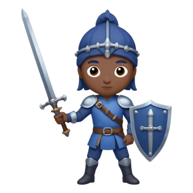 Blueberry with sword sticker