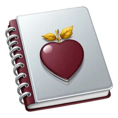 HAZ UN planificador de lista de objetivos en color vinotinto/rojo carmesí brillante, con hojas de cuaderno blancas (no agregues frutas ni nada de eso) sticker