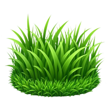 generate realistic grass in 3d style sticker