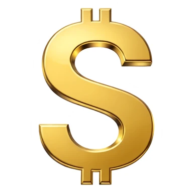 $ dollar symbol sticker