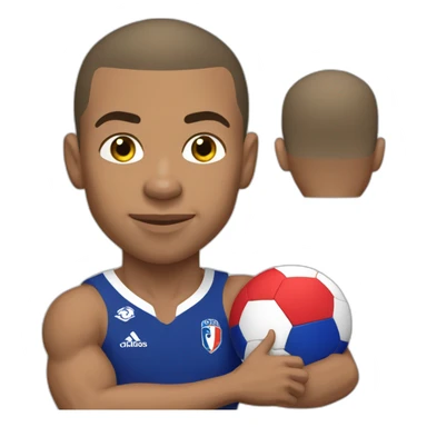 Kylian mbappe, france, world cup, buff sticker