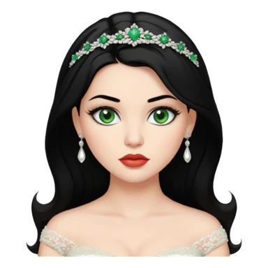 black haired green eyes aesthetic  plump lips  that makes her hair look behind nicole peltz at wedding sticker