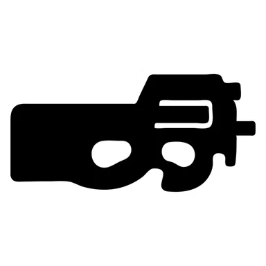 grey P90 weapon sticker