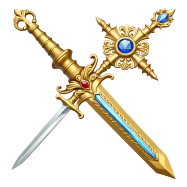 Holy gold dagger of Jesus Christ sticker