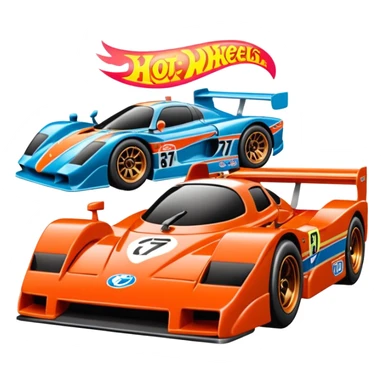 Машинка HotWheels Mazda 787B в упаковке HotWheels. sticker