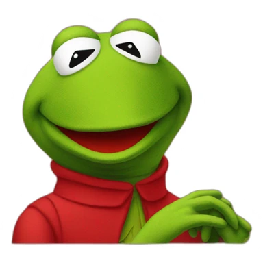 kermit in red sticker