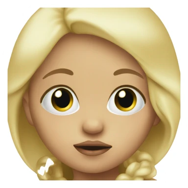 Blonde Baby with a pacifier  sticker