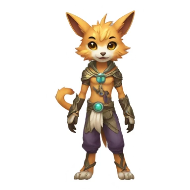 Anthro cool cute kawaii LiLaiRa-Vernid-Fakémon Full Body sticker