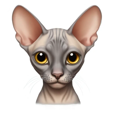 Sphynx cat closed one eye sticker