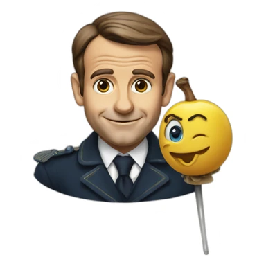 Macron pinocchio sticker