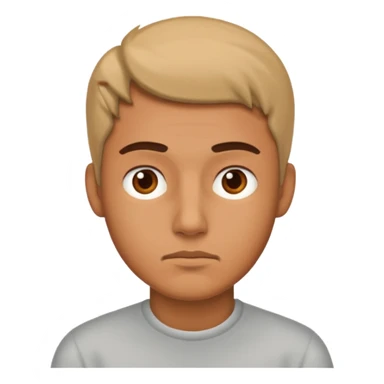 a guy thinking 67 sticker