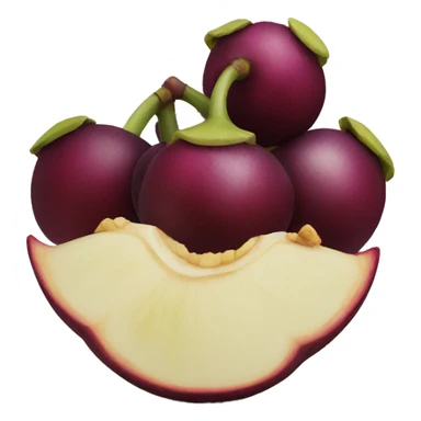 Mangosteen emoji sticker