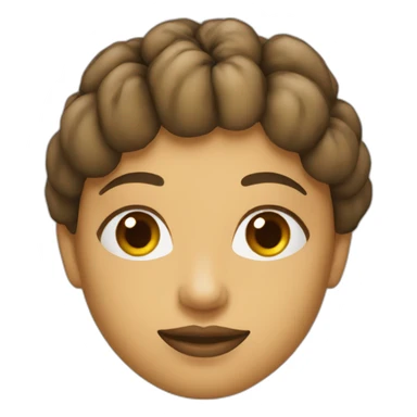 Une femme avec une tête de patate sticker