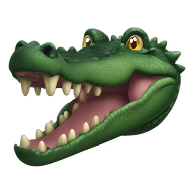 Black giga crocodile sticker