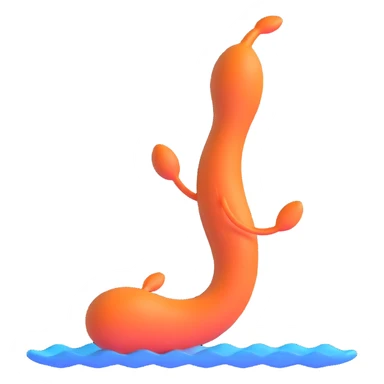 spermatozoid in a dynamic swimming pose sticker