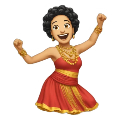 Megawati dancing sticker