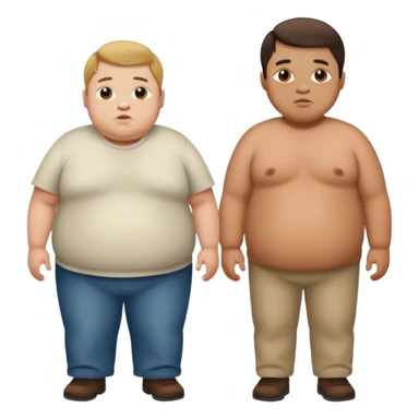 obease guy and a guy with down syndrome and cleph lip standing there sticker