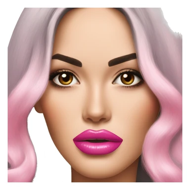 megan fox pink lips sticker