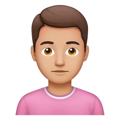 Me wearing a pink shirt sticker