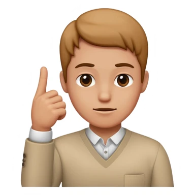 Person shaking finger saying no sticker