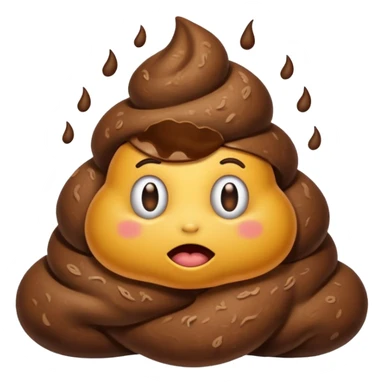 Smelly poop sticker