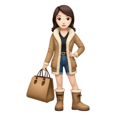 con ugg e borse innovativicrea degli outfit eleganti   sticker