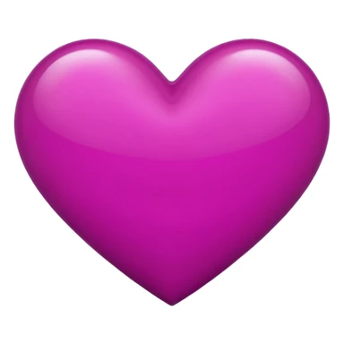 deep magenta love heart sticker