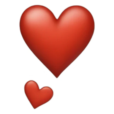 heart in letter sticker