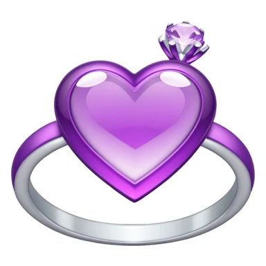 anel de casamento branco e roxo sticker
