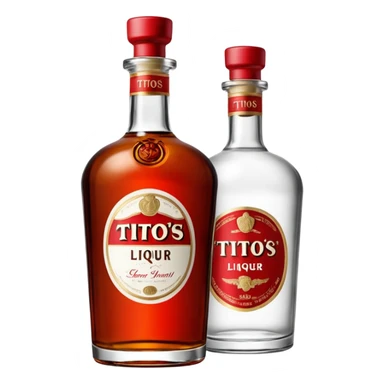 Tito’s liquor bottle sticker