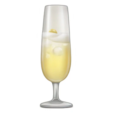 main tient champagne petit doigt levé sticker