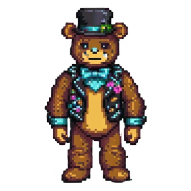 Glamrock Freddy from Five Nights at Freddy's Security Breach sticker