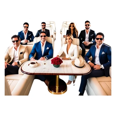 Grant Cardone, Tai Lopez, Josh King Madrid, Alex Hormozi, Iman Gadzhi, Daniel G, Branden Condy, Patrick Bet-David, Dan Henry, Luke Belmar, Shelby Sapp, Leila Hormozi, Tefi Valenzuela, business, influencers, friends, rich millionaire success lifestyle, private jet , supercars, success, sales sticker