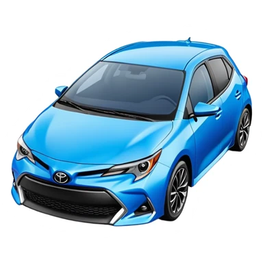 2016 Toyota Corolla Hatchback in blue sticker